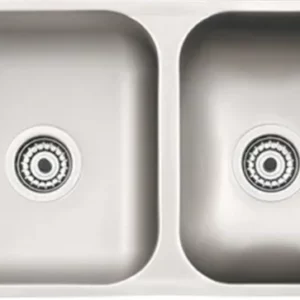 PILETA ACERO INOX. MI PILETA DOBLE 64X37X18  305