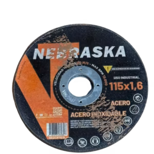 DISCO NEBRASKA 115X1,6  P/ ACERO E INOXIDABLE