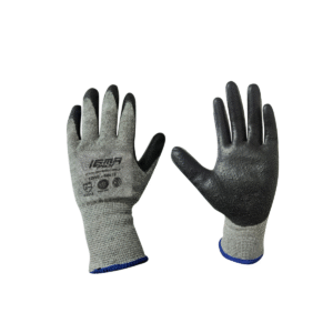 GUANTE ALGODON FORTE BAÑADO EN PU NEGRO