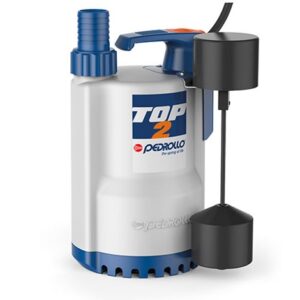 BOMBA SUMERGIBLE PLUVIAL 1/2 HP 220V TOP2-GM PEDROLLO FLOT. MAGNETICO PORTATIL
