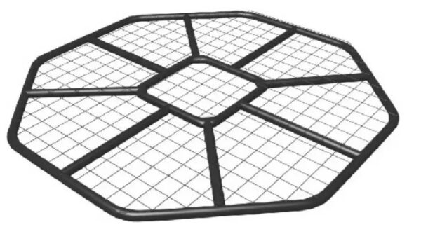 BASE METAL.P/TANQUE HASTA 500L C/REJILLA