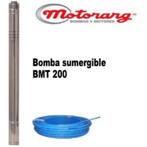 BOMBA SUMERGIBLE MOTORARG BMT 200 *2'* C/15MTS CABLE