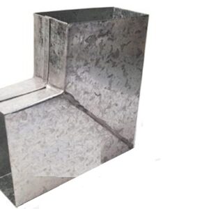 CODO VERTICAL CHAPA RECT 5X10 A 90ºIZQ