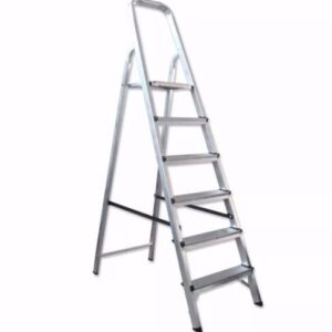 ESCALERA HOGAR 6 ESCALONES ALUMINIO 1.28 MT NEEH06