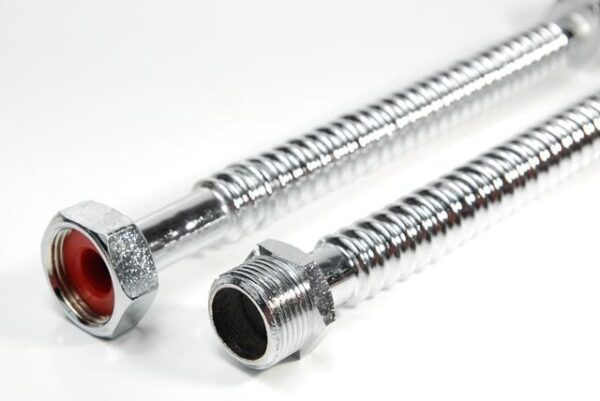 FLEXIBLES CROMADOS DE ACERO 1/2X30