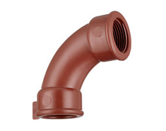 IPS CURVA PVC ROJO H.H 1.1/2X90