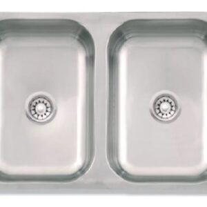 PILETA ACERO INOX. MI PILETA DOB. 57X37X15 104E
