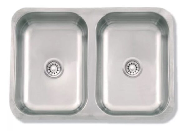 PILETA ACERO INOX. MI PILETA DOB. 57X37X15 104E