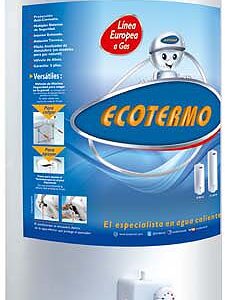 TERMOTANQUE ECOTERMO LINEA EUROPEA GAS/NAT 80 LTS.