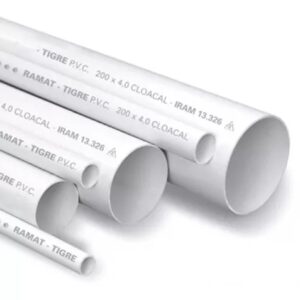 CAÑO PVC TIGRE/RAMAT BCO 200MM 4 ESP 4MT