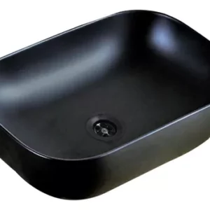 BACHA APOYO RECTANGULAR NEGRA 46X32X14 BCH10