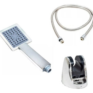 SET DUCHADOR CUADRADO DE MANO C/SOPORTE