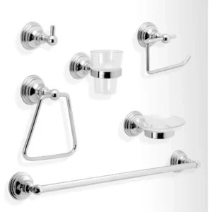 KIT ACCESORIOS MYTHO X 6 PIEZAS CROMO-CROMO