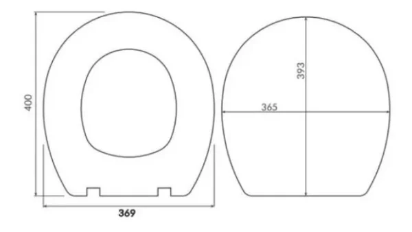 ASIENTO MDF JC" LAQUEADO BCO ITALIANA CORTO" - Imagen 2