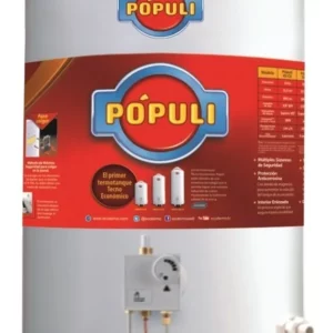 TERMOTANQUE ECOTERMO POPULI ALTA RECUPERACION 53L GAS NATURAL