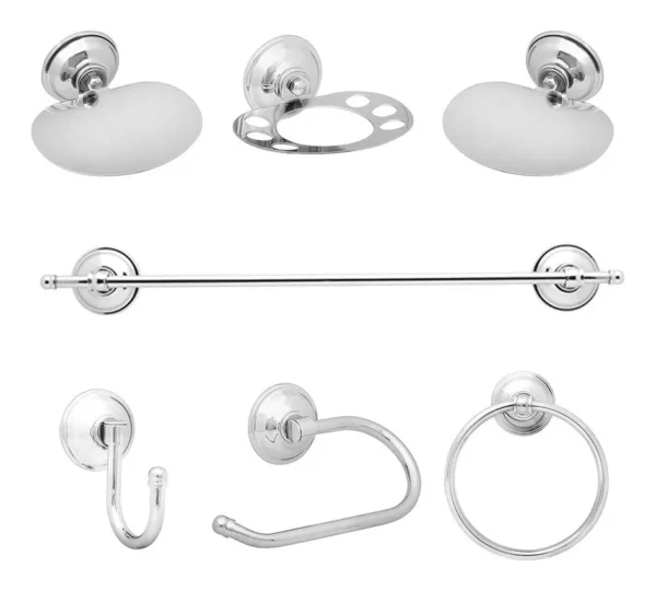 KIT ACCESORIOS ARGENTA X 7 PIEZAS CROMO/CROMO - Imagen 3