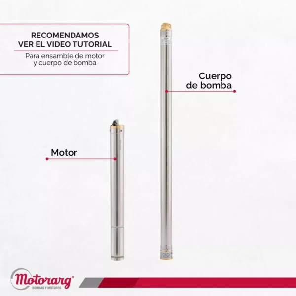 BOMBA SUMERGIBLE MOTORARG MICRA 212 *2'* C/25MTS CAB. - Imagen 4