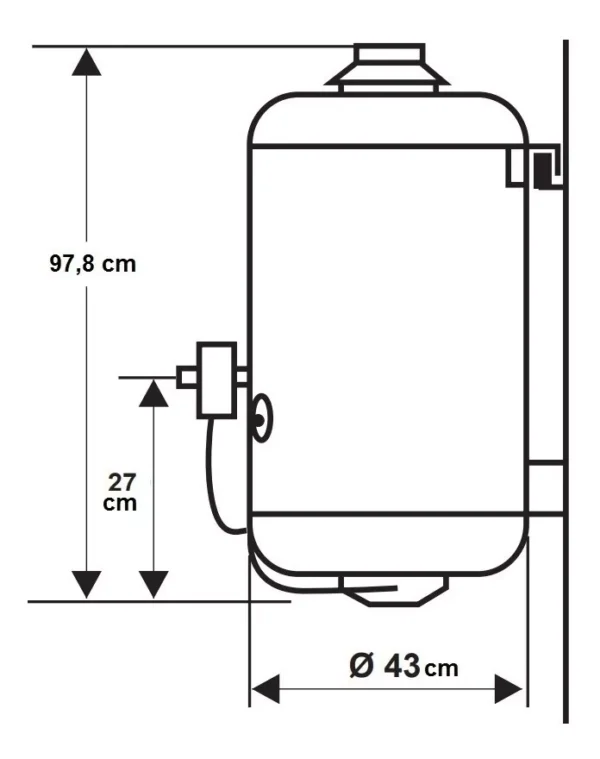 TERMOTANQUE ECOTERMO LINEA POPULI GAS/NAT 70 LTS. - Imagen 2