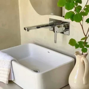LAVATORIO ROCA LEA RECTANG.APOYO BCO 45ºX300MM