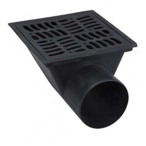 EMBUDO VERTICAL PVC 60 C/REJA 20
