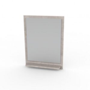 ESPEJO LOFT CONCRETO  C/REPISA FIJA 40X60 CM