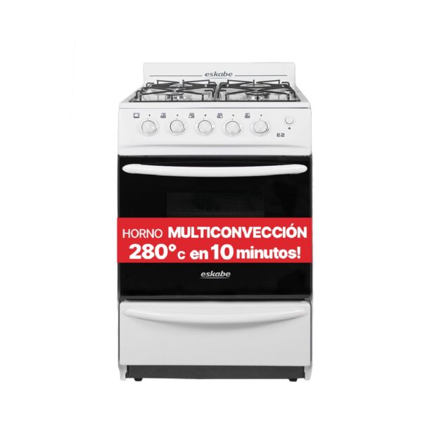 COCINA ESKABE 4 Hornallas Con Horno Multigas 52CM - Imagen 2