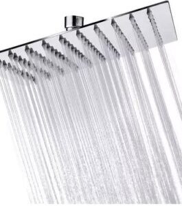 FLORON CUADRADO (20x20cm) ACERO INOX. ANTICALCAREO (797)