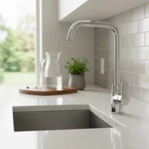 Grifería De Cocina Fv Pepper Modelo 0411.04/M6 Pico Alto Cromo