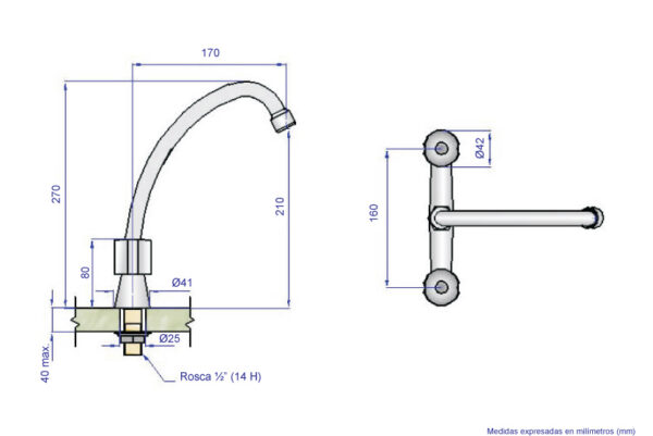 JGO COCINA MESADA PICO ALTO VENTO-HB101A - Imagen 2