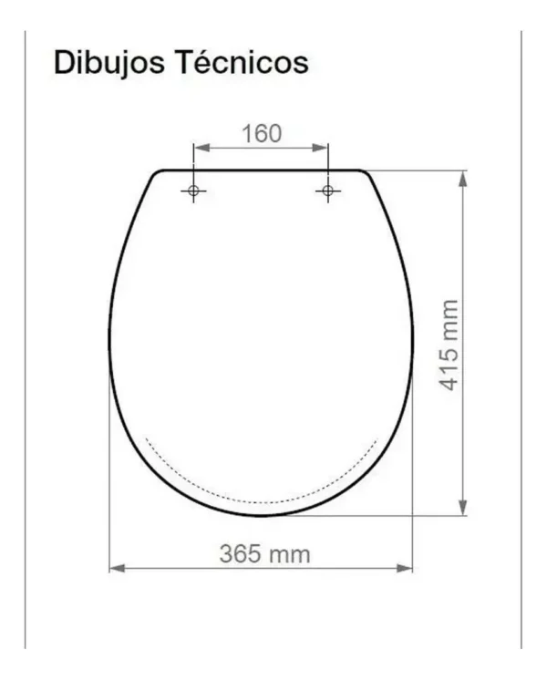 ASIENTO INODORO ITALIANA POLIPROPILENO BLANCO - Imagen 2