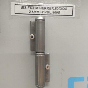BISAGRA FICHA HERRER. 80X8X8 2,5MM H?PUL. 8090