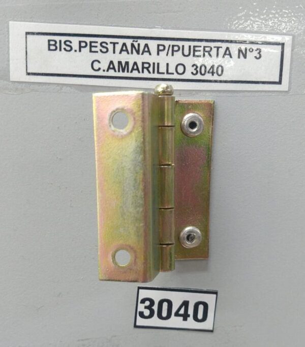 BISAGRA PESTA?A P/PUERTA N?3 C.AMARILLO 3040