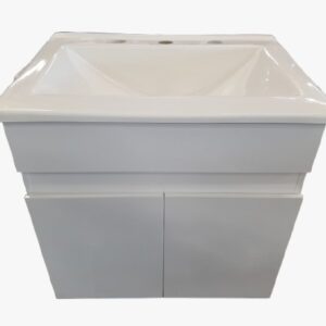 VANITOR.COLGANTE 50CM BCO C/MESADA RECTA