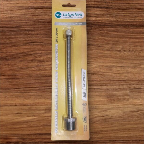 FLEXIBLE EXTENSIBLE P/CALEFACTOR 1/2X1/4 20-30CM
