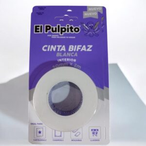 CINTA DOBLE FAZ EL PULPITO BLANCA 2 MTS