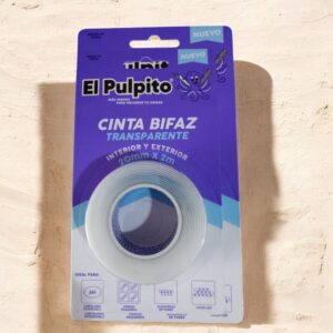 CINTA DOBLE FAZ EL PULPITO TRANSPARENTE 2 MTS