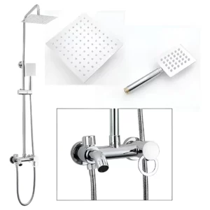 Columna De Ducha ORYX Cyadrada Baño 282A Cromado