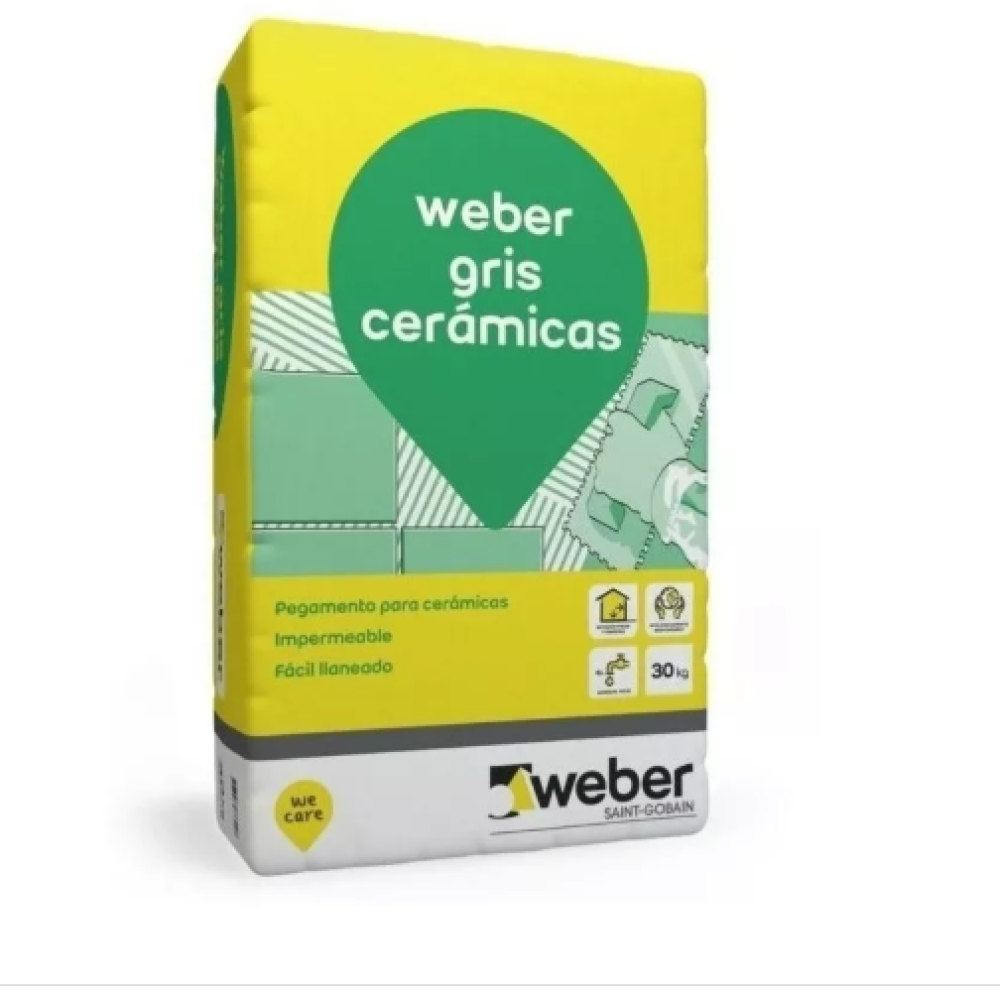 Adhesivo weber gris impermeable