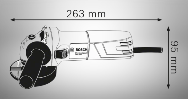 AMOLADORA ANGULAR BOSCH 115MM 670W BOGWS670 - Imagen 5